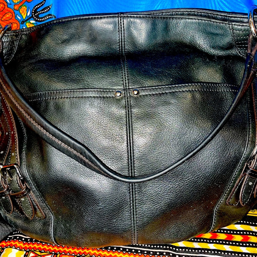B Makowsky Leather Shoulder Bag